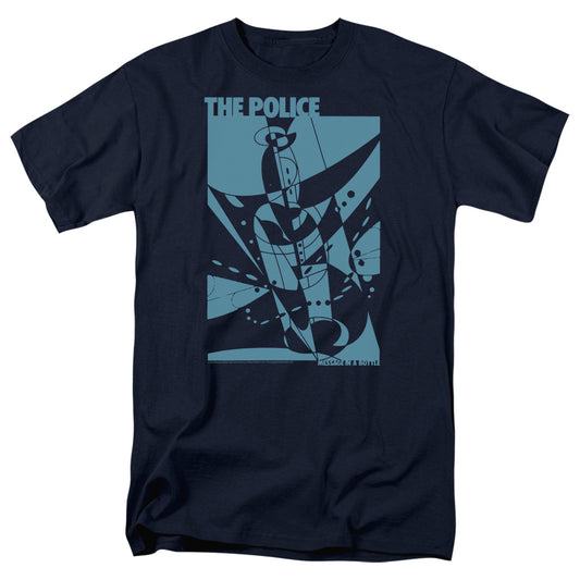 The Police Message In A Bottle Mens T Shirt Navy Blue