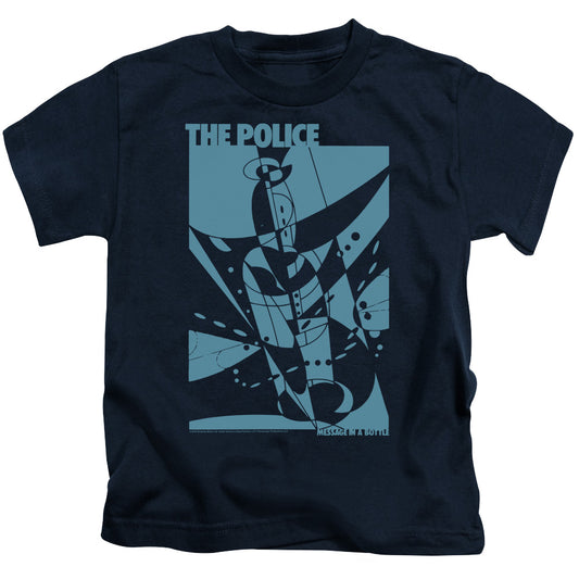 The Police Message In A Bottle Juvenile Kids Youth T Shirt Navy Blue