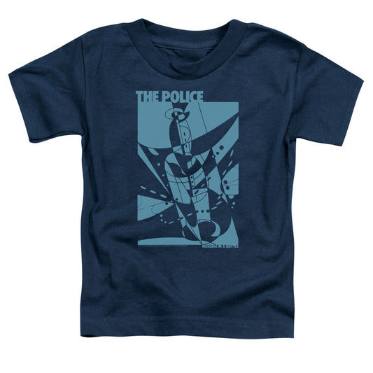 The Police Message In A Bottle Toddler Kids Youth T Shirt Navy Blue