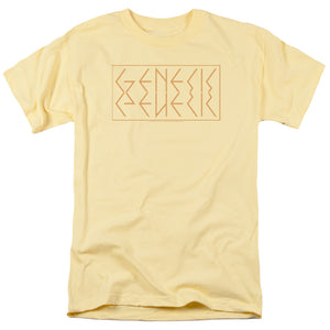 Genesis Mirror Logo Mens T Shirt Yellow