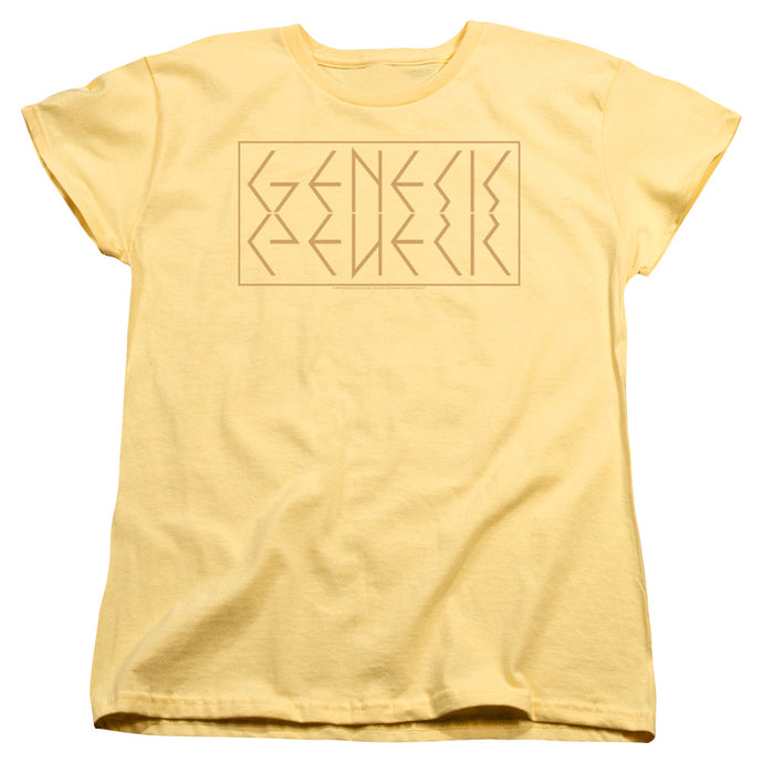 Genesis Mirror Logo Womens T Shirt Yellow