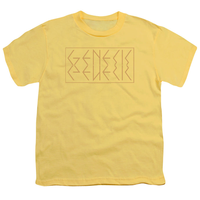 Genesis Mirror Logo Kids Youth T Shirt Yellow