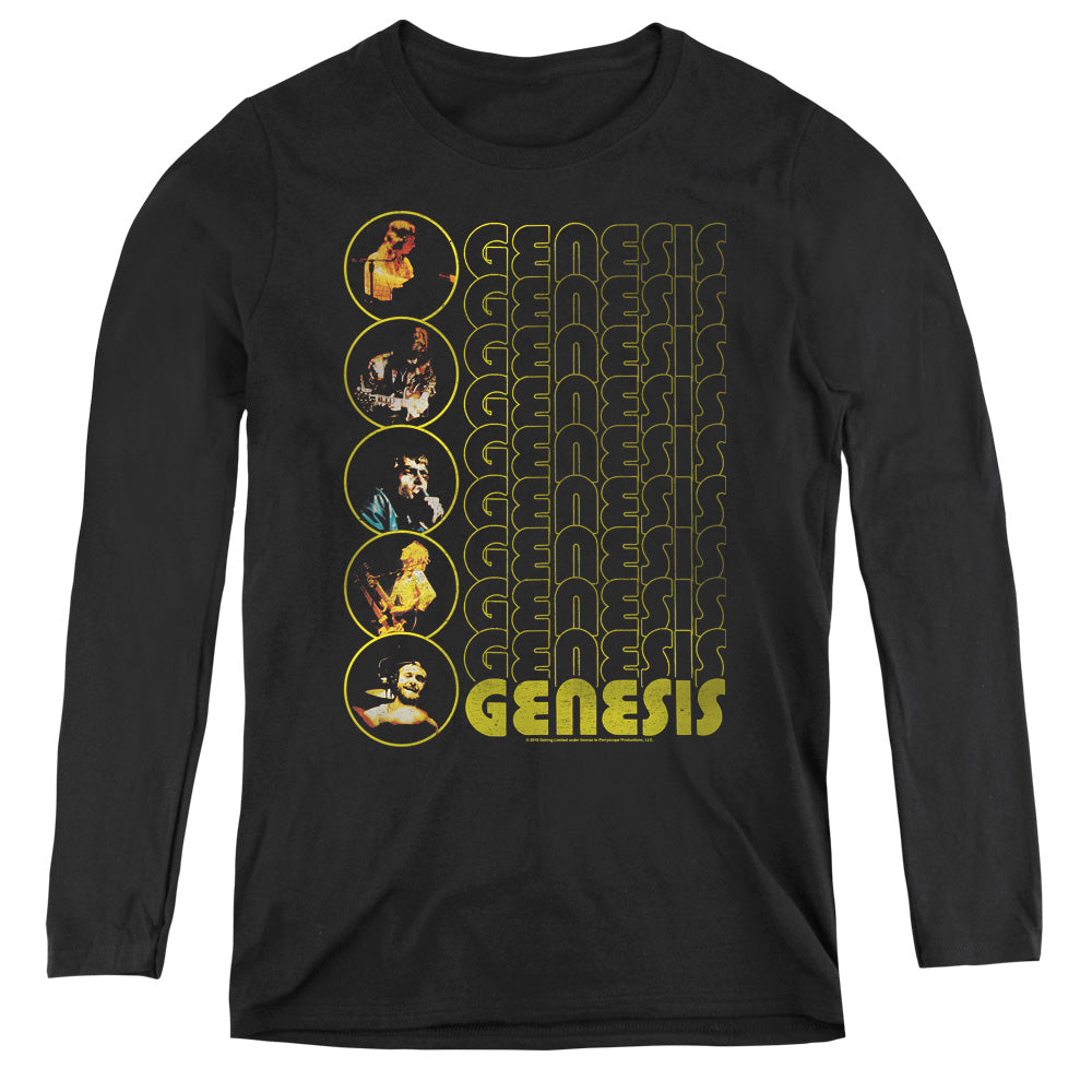 Genesis The Carpet Crawlers Womens Long Sleeve Shirt Black