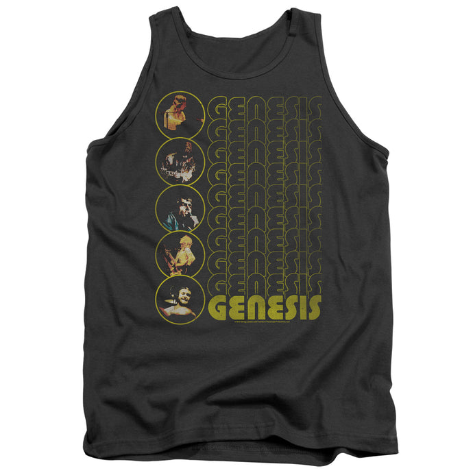 Genesis The Carpet Crawlers Mens Tank Top Shirt Charcoal
