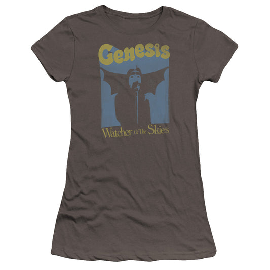 Genesis Watcher Of The Skies Design 2 Junior Sheer Cap Sleeve Premium Bella Canvas Womens T Shirt Charcoal