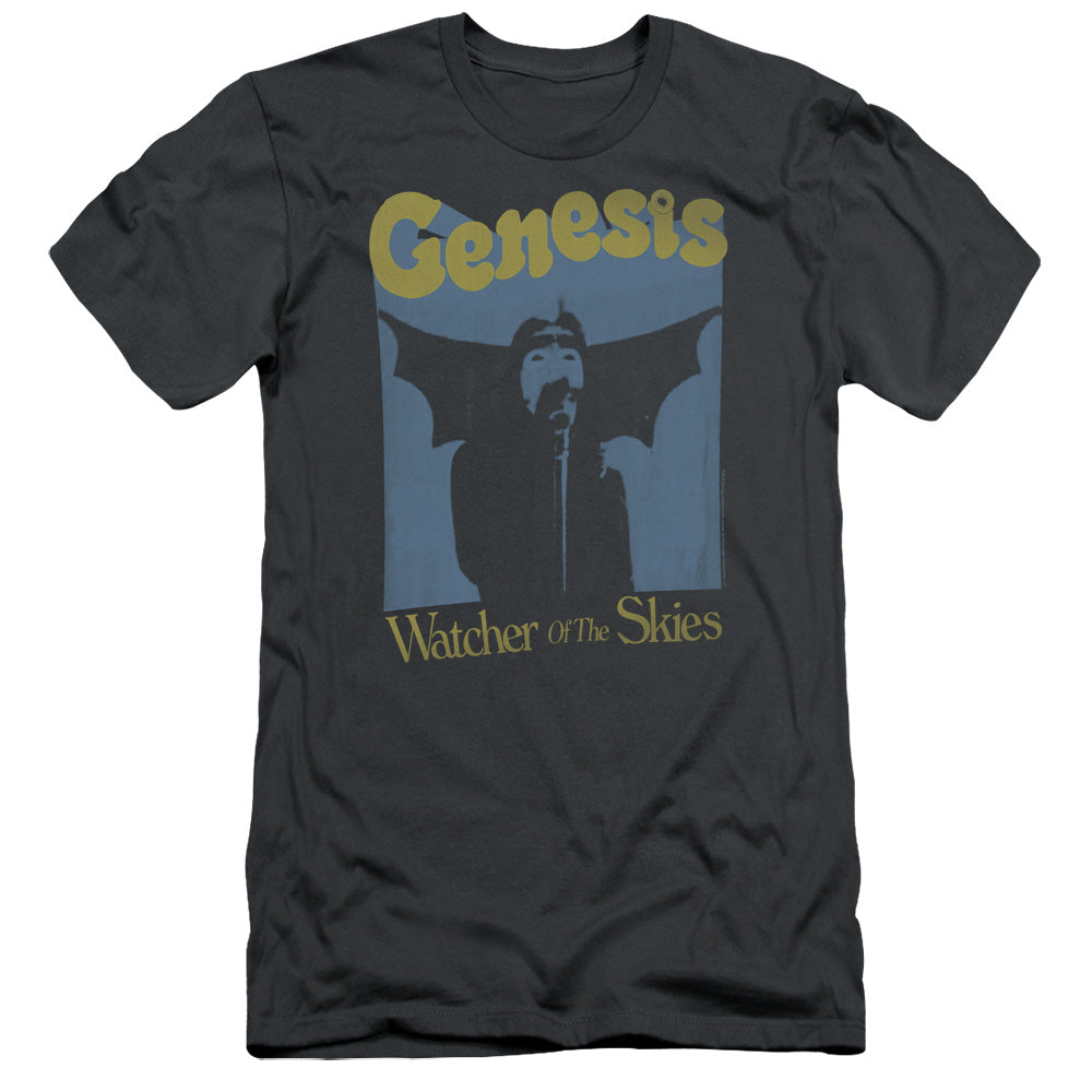 Genesis Watcher Of The Skies Design 2 Slim Fit Mens T Shirt Charcoal