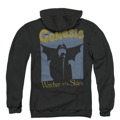 Genesis Watcher Of The Skies Design 2 Back Print Zipper Mens Hoodie Black