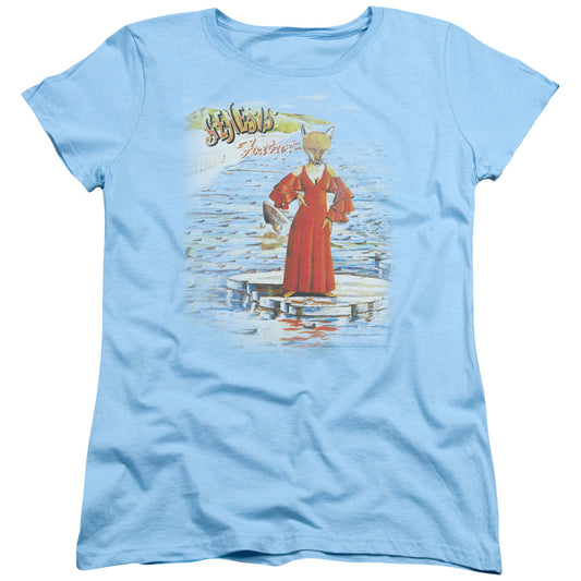 Genesis Large Foxtrot Womens T Shirt Light Blue