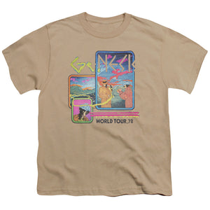 Genesis World Tour 78 Kids Youth T Shirt Sand