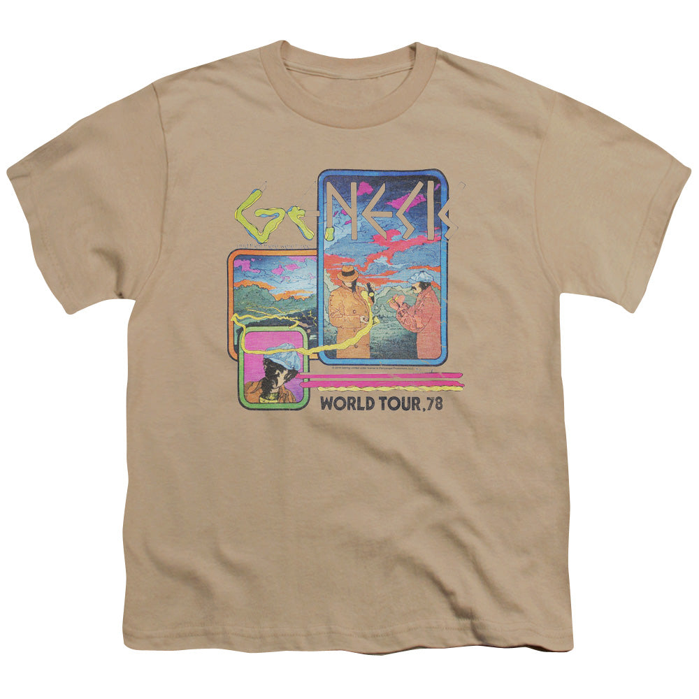 Genesis World Tour 78 Kids Youth T Shirt Sand
