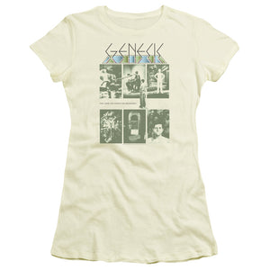 Genesis The Lamb Junior Sheer Cap Sleeve Womens T Shirt Cream