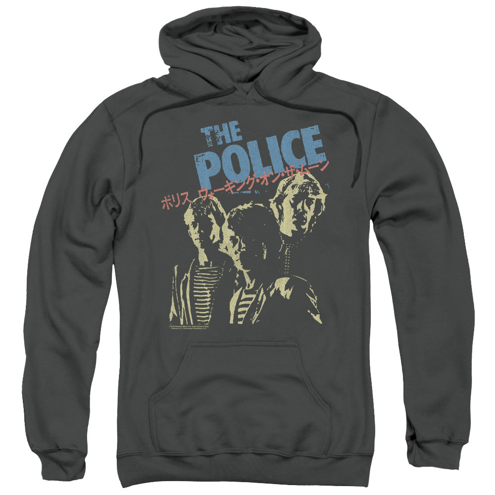 The Police Japanese Poster Mens Hoodie Charcoal