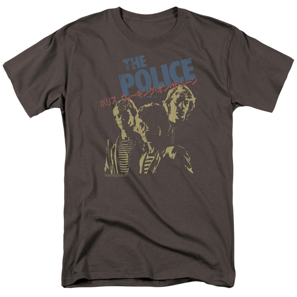 The Police Japanese Poster Mens T Shirt Charcoal