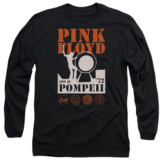 Pink Floyd Pompeii Mens Long Sleeve Shirt Black