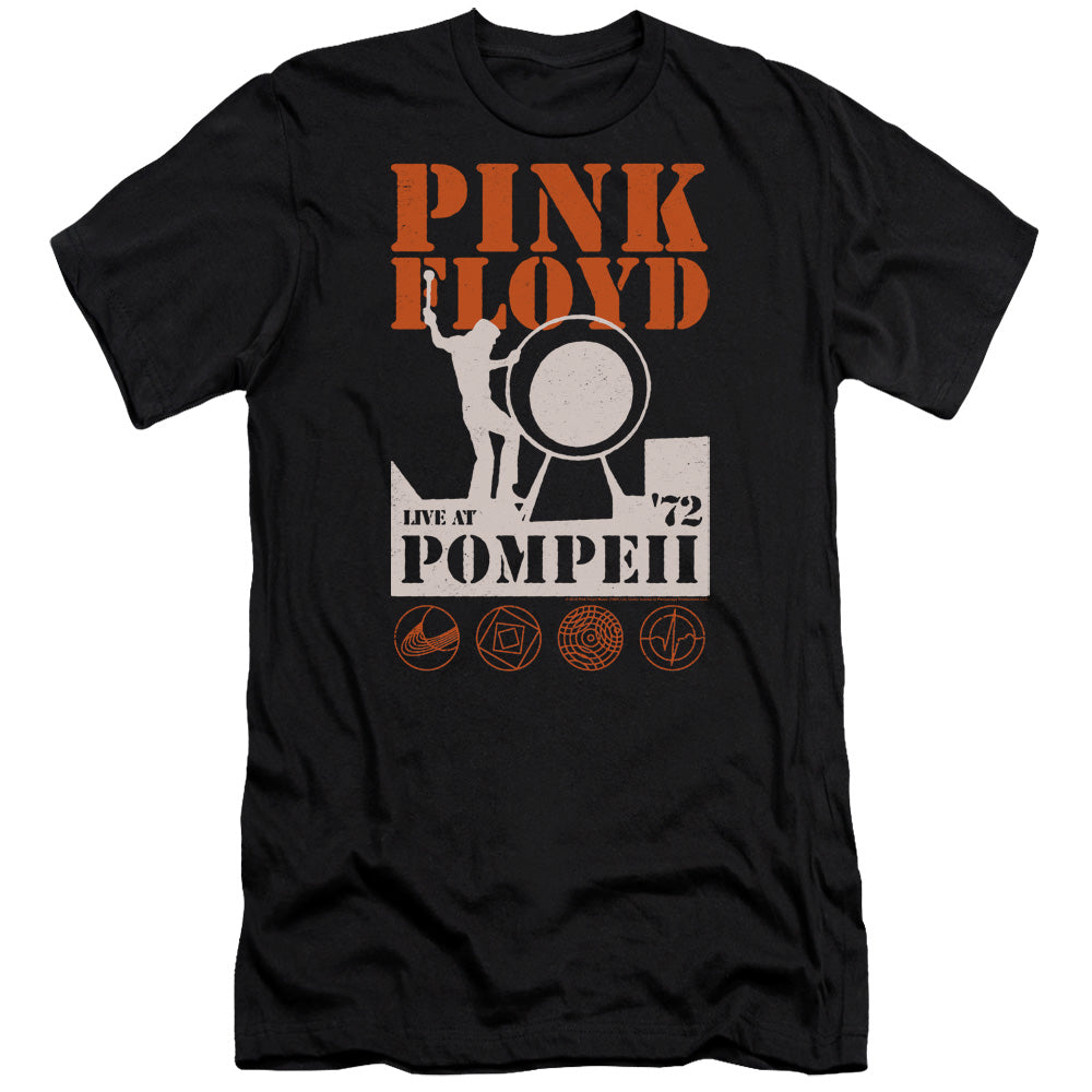 Pink Floyd Pompeii Premium Bella Canvas Slim Fit Mens T Shirt Black