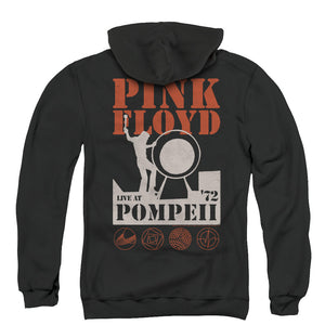 Pink Floyd Pompeii Back Print Zipper Mens Hoodie Black