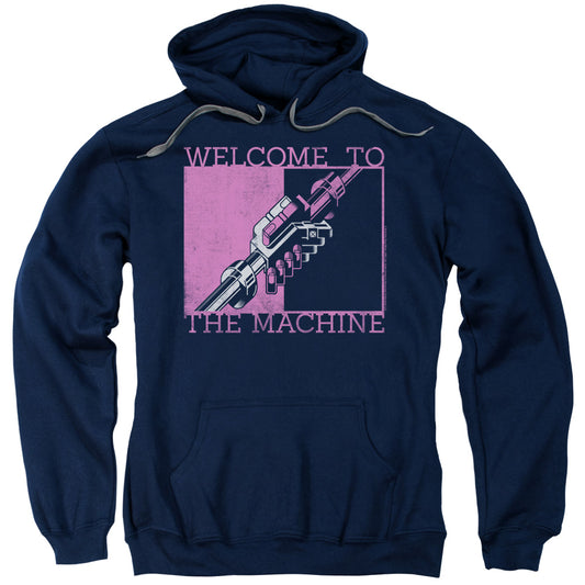 Pink Floyd Welcome To The Machine Mens Hoodie Navy Blue