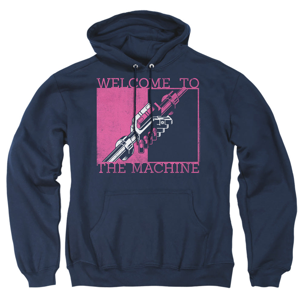 Pink Floyd Welcome To The Machine Mens Hoodie Navy