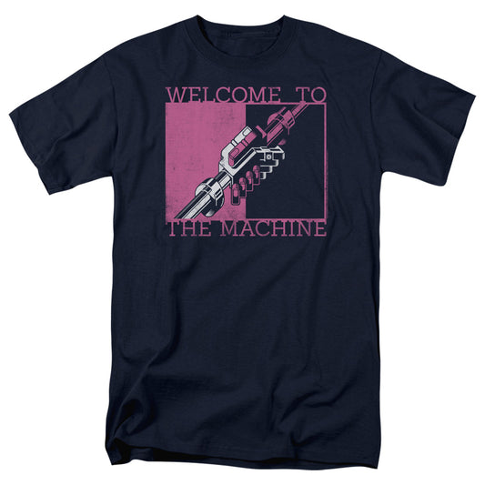 Pink Floyd Welcome To The Machine Mens T Shirt Navy