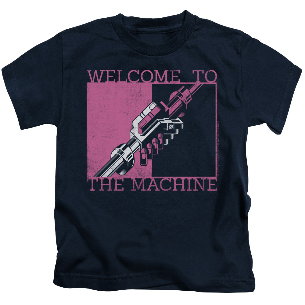 Pink Floyd Welcome To The Machine Juvenile Kids Youth T Shirt Navy Blue