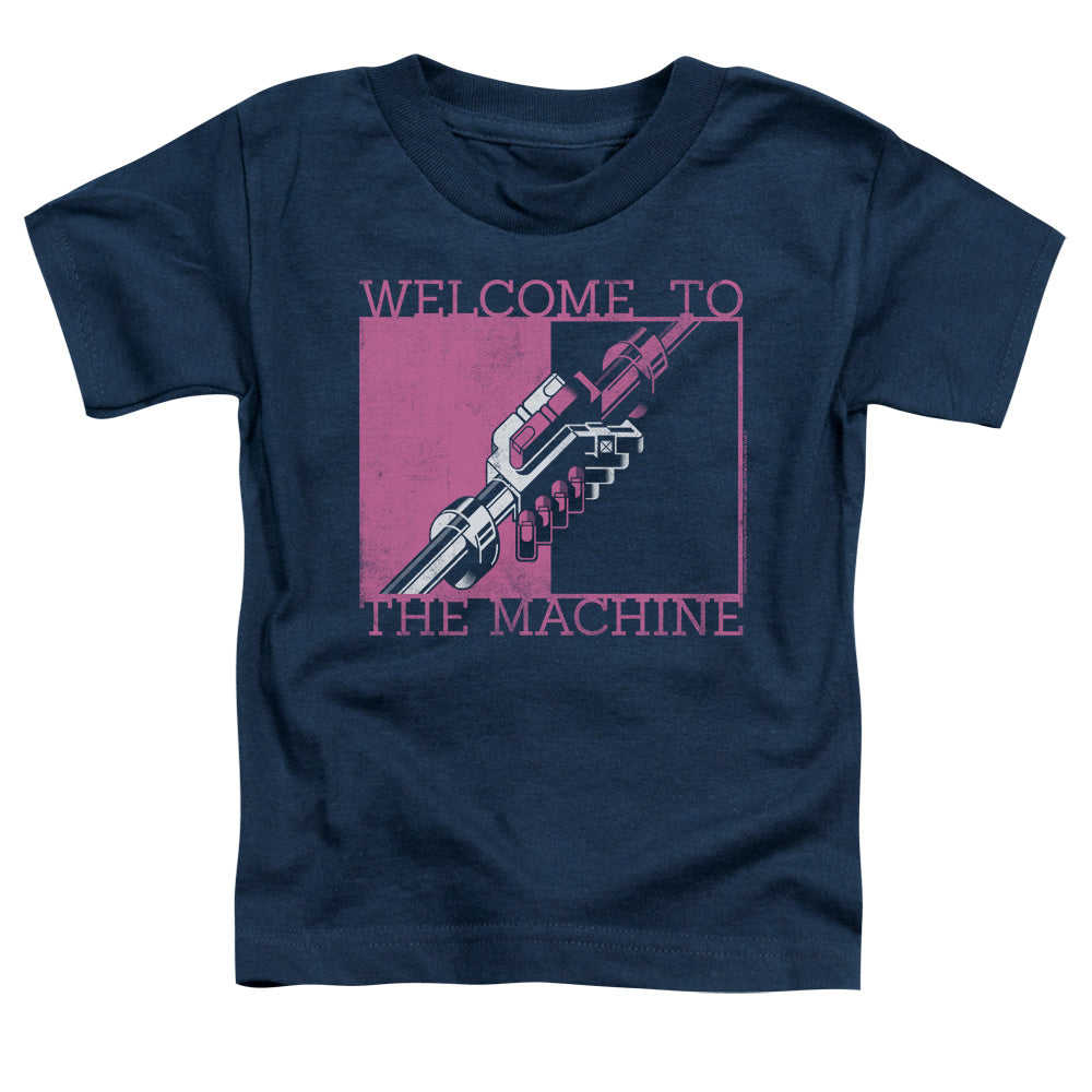 Pink Floyd Welcome To The Machine Toddler Kids Youth T Shirt Navy Blue