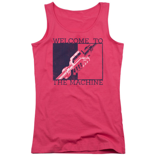 Pink Floyd Welcome To The Machine 2 Womens Tank Top Shirt Hot Pink