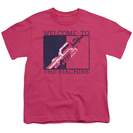 Pink Floyd Welcome To The Machine 2 Kids Youth T Shirt Hot Pink