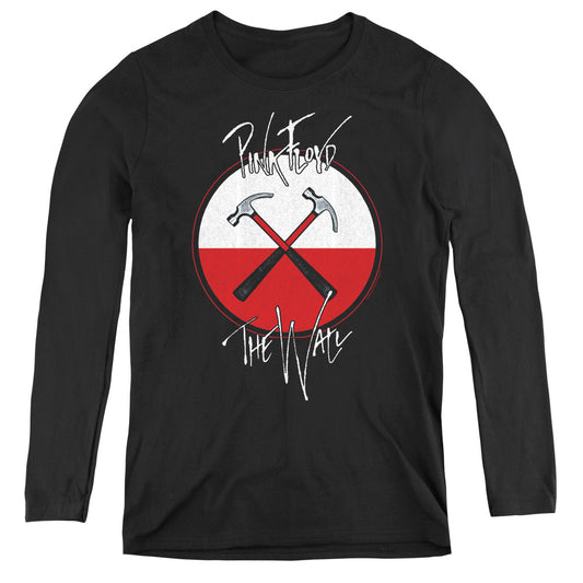 Pink Floyd Hammers Womens Long Sleeve Shirt Black