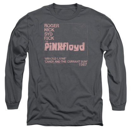 Pink Floyd Arnold Layne Mens Long Sleeve Shirt Charcoal