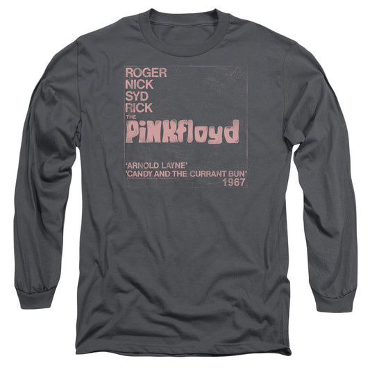 Pink Floyd Arnold Layne Mens Long Sleeve Shirt Charcoal