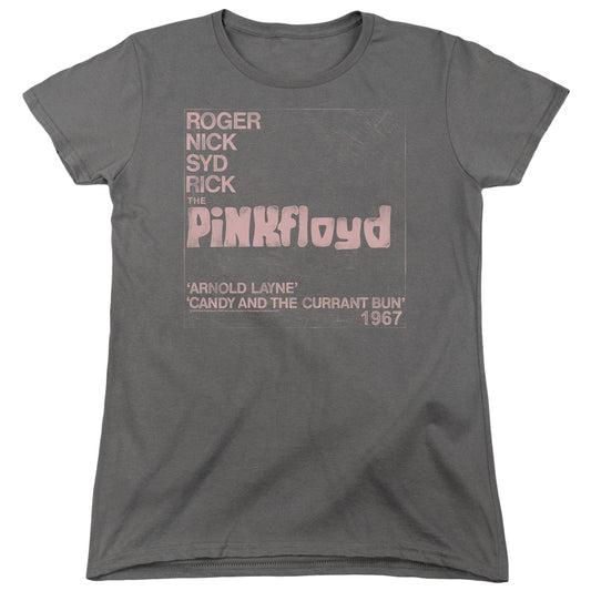 Pink Floyd Arnold Layne Womens T Shirt Charcoal