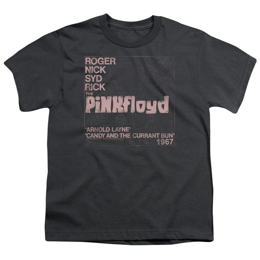 Pink Floyd Arnold Layne Kids Youth T Shirt Charcoal