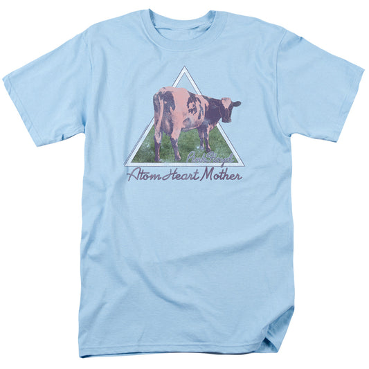 Pink Floyd Atom Mother Heart Pyramid Mens T Shirt Light Blue