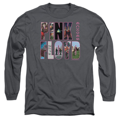 Pink Floyd Cover Mens Long Sleeve Shirt Charcoal