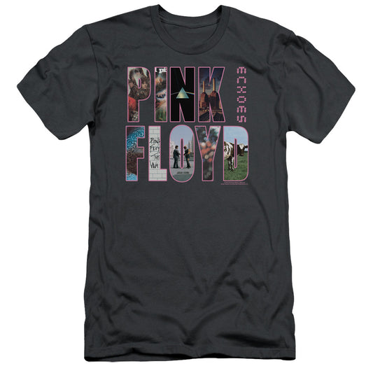 Pink Floyd Cover Slim Fit Mens T Shirt Charcoal