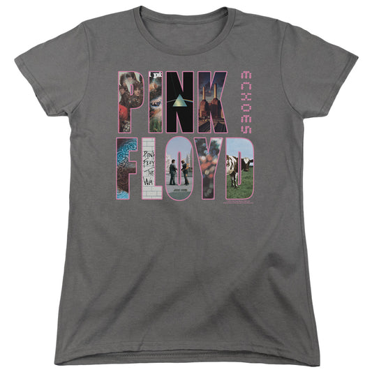 Pink Floyd Cover Womens T Shirt Charcoal