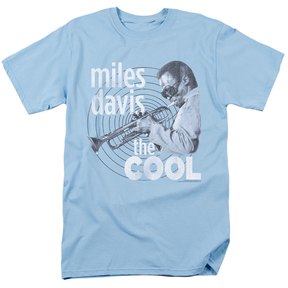 Miles Davis The Cool Mens T Shirt Light Blue