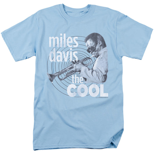 Miles Davis The Cool Mens T Shirt Light Blue