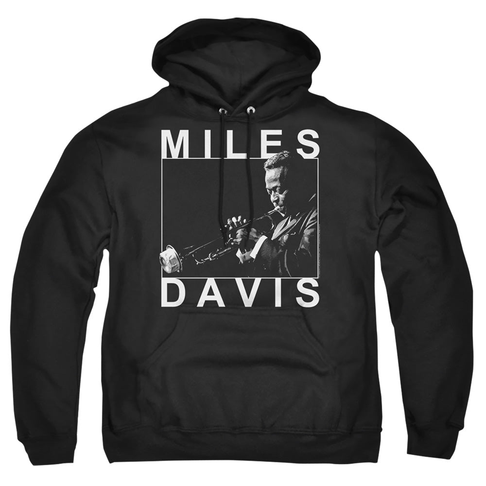 Miles Davis Monochrome Mens Hoodie Black