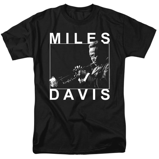 Miles Davis Monochrome Mens T Shirt Black