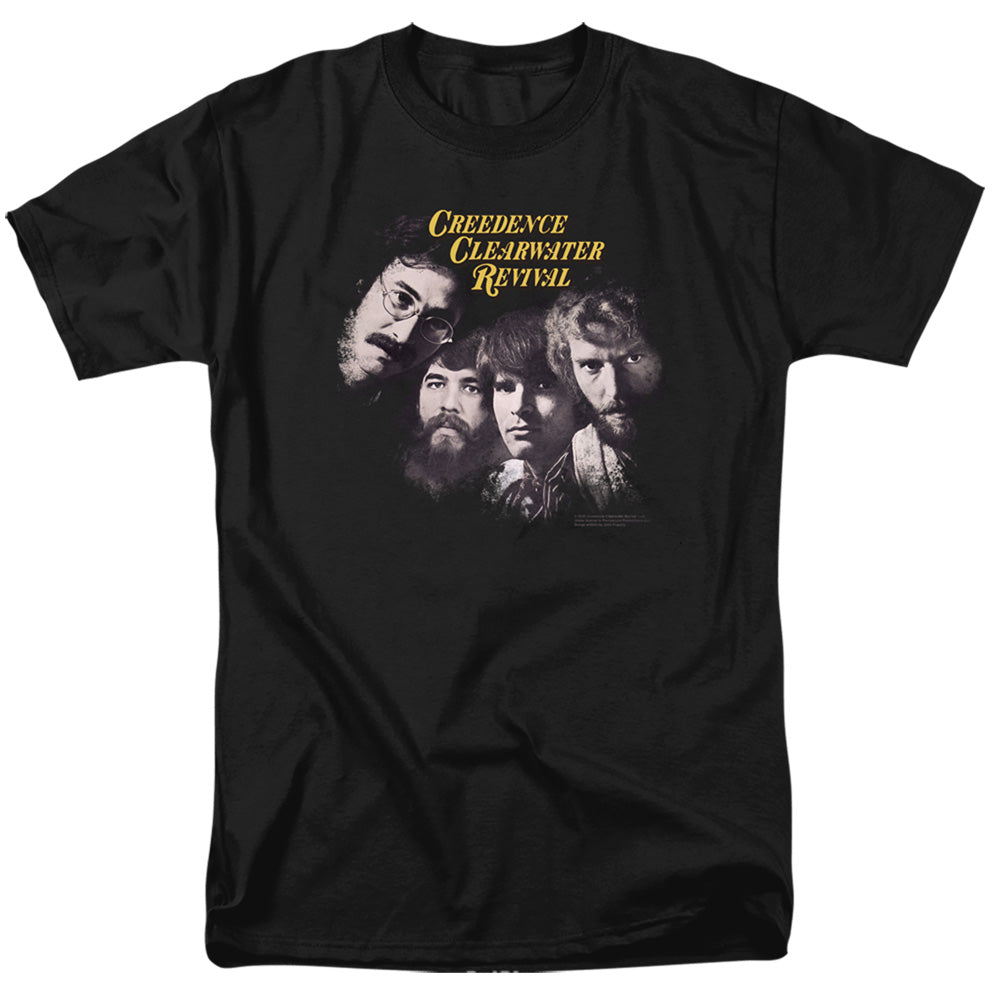 Creedence Clearwater Revival Pendulum Faces Mens T Shirt Black