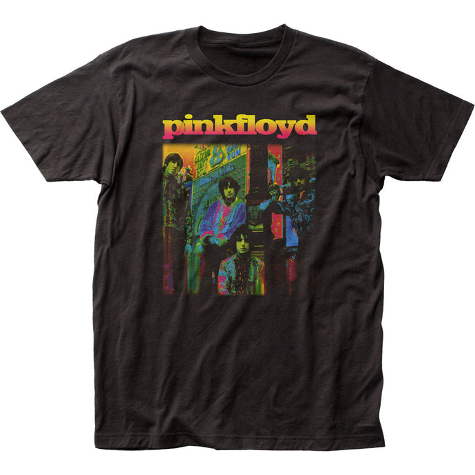 Pink Floyd Psychedelic Colors Mens T Shirt Black