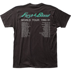 Poison Flesh & Blood Tour Mens T Shirt Black
