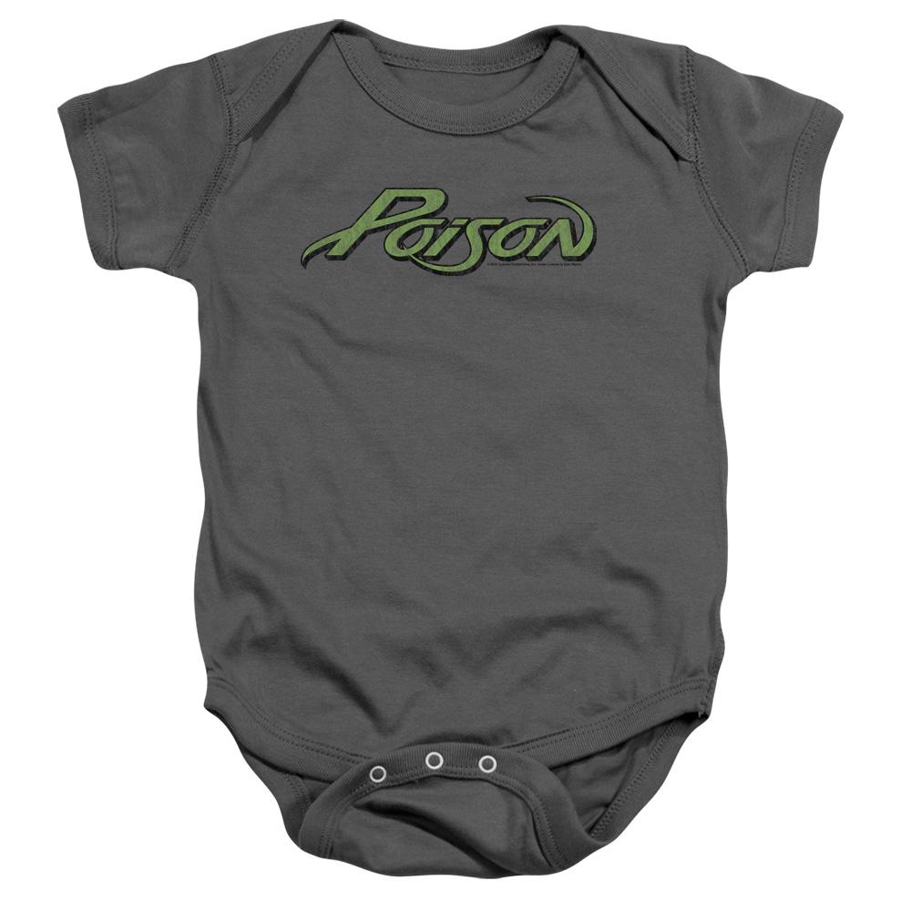 Poison Poison Logo Infant Baby Snapsuit Charcoal
