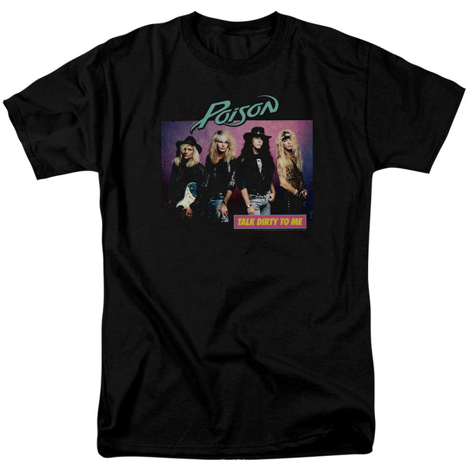 Poison Band Talk Dirty To Me Mens T Shirt Black