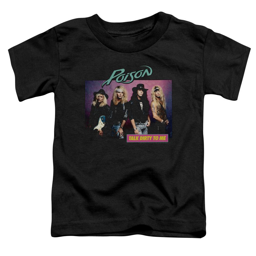 Poison Band Talk Dirty To Me Toddler Kids Youth T Shirt Black