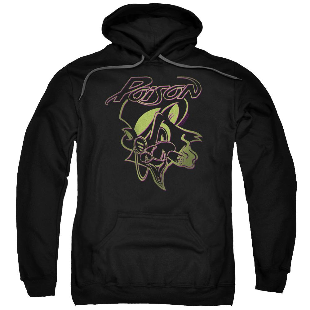 Poison Cat Mens Hoodie Black