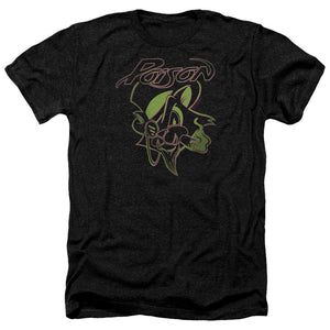 Poison Cat Heather Mens T Shirt Black