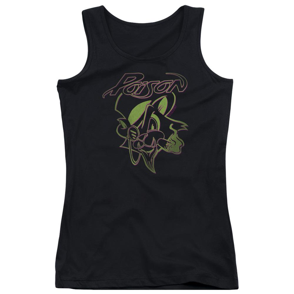 Poison Cat Womens Tank Top Shirt Black