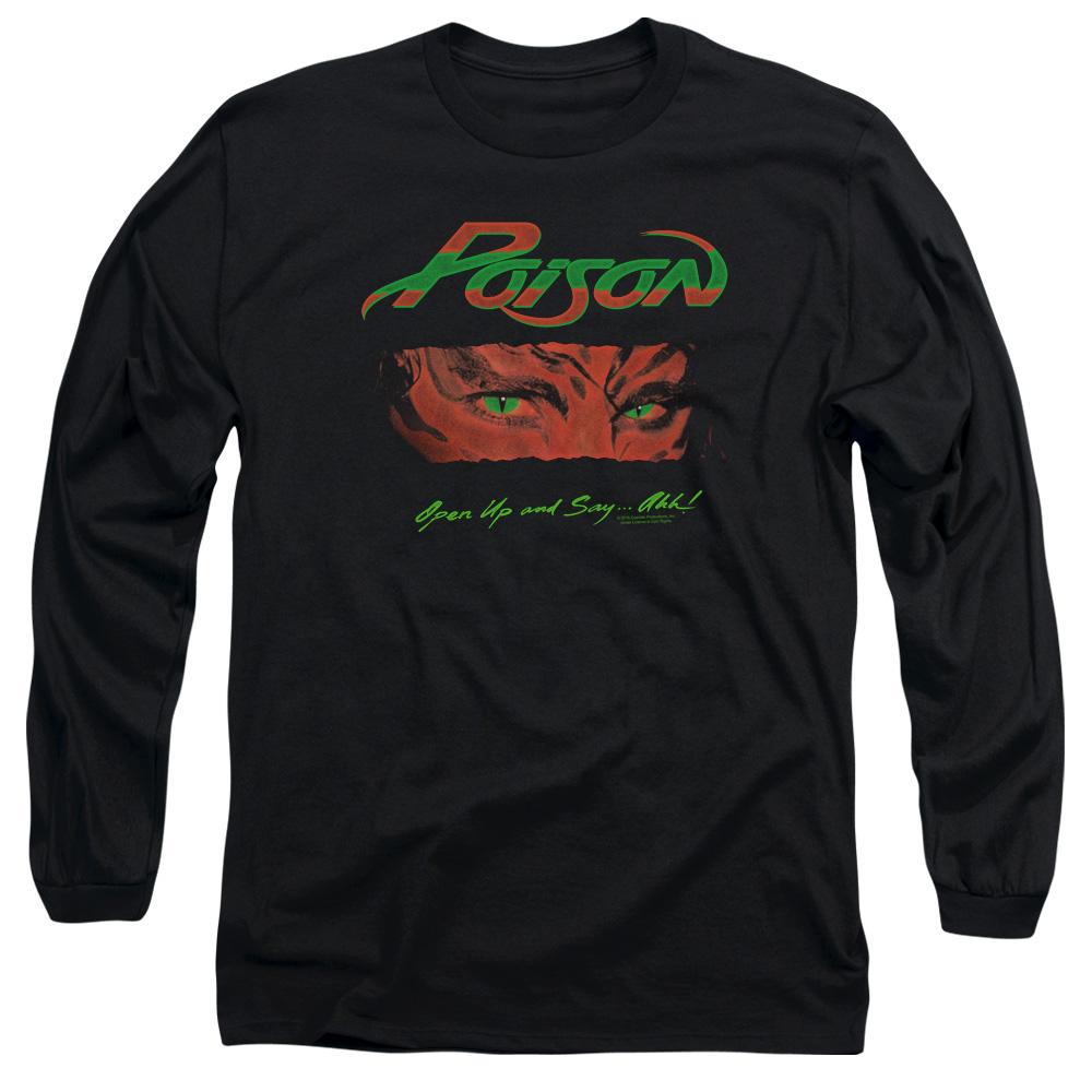 Poison Open Up Mens Long Sleeve Shirt Black